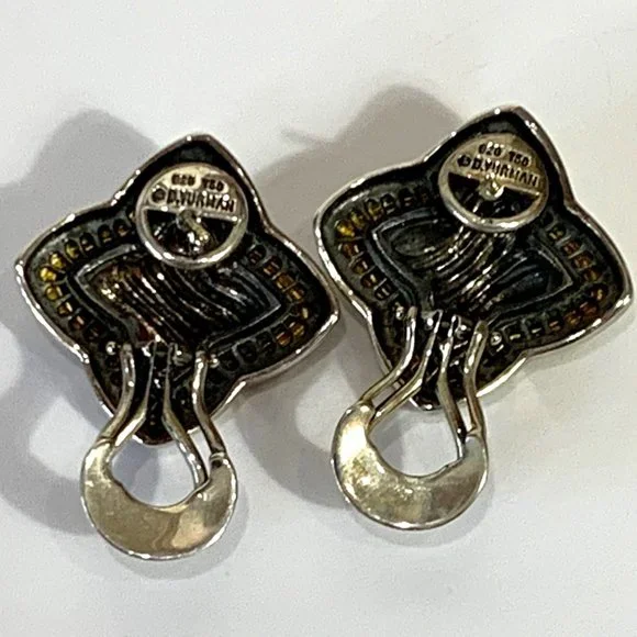 DAVID YURMAN Quatrefoil Earrings in Sterling Silver and 18K Yellow - Picture 10 of 16